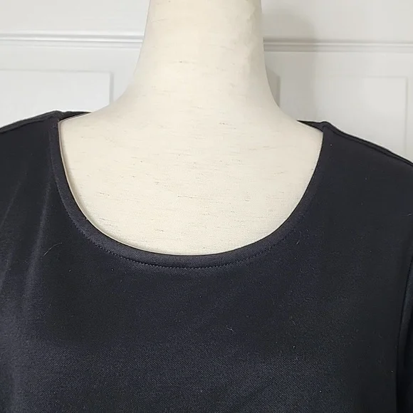 LITTLE BLACK DRESS. PLUS SIZE NICOLE MILLER  WOMAN'S DRESS - Picture 2 of 9